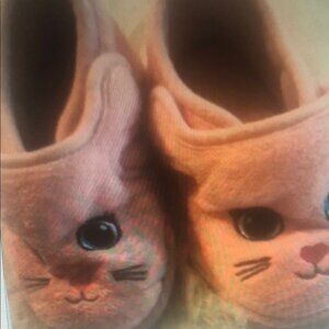 Adorable Pink Animal Face Slippers